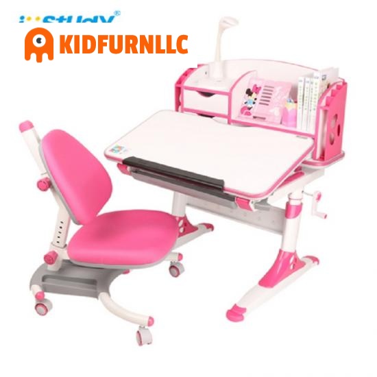 Ergonomic children study tables and chairs for adults